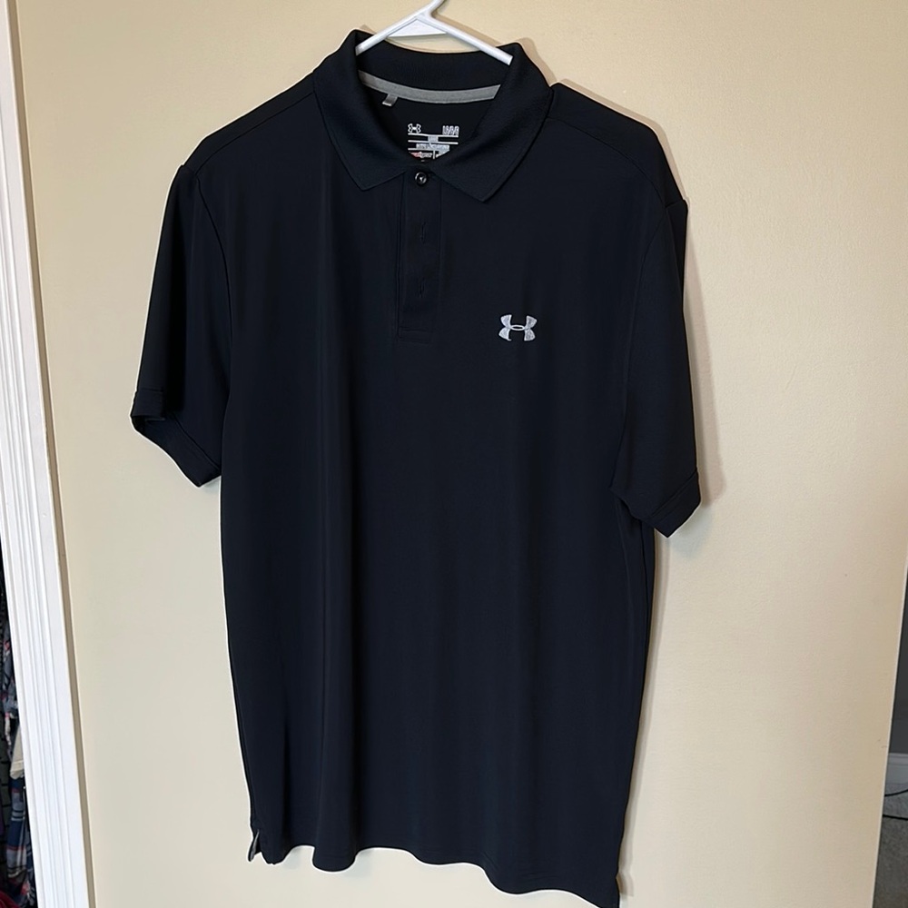 Under Armour Black Performance Polo Shirt
